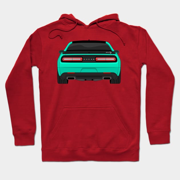 HELLCAT REAR TURQIOSE Hoodie by VENZ0LIC